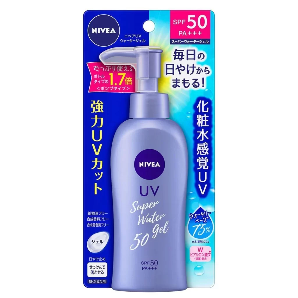 Nivea Sun Protect Super Water Gel Sunscreen Pump Bottle SPF50+/PA+++ 140g