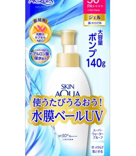 Skin Aqua Super Moisture Gel Pump 140g SPF50+ PA++++ New Release 2023