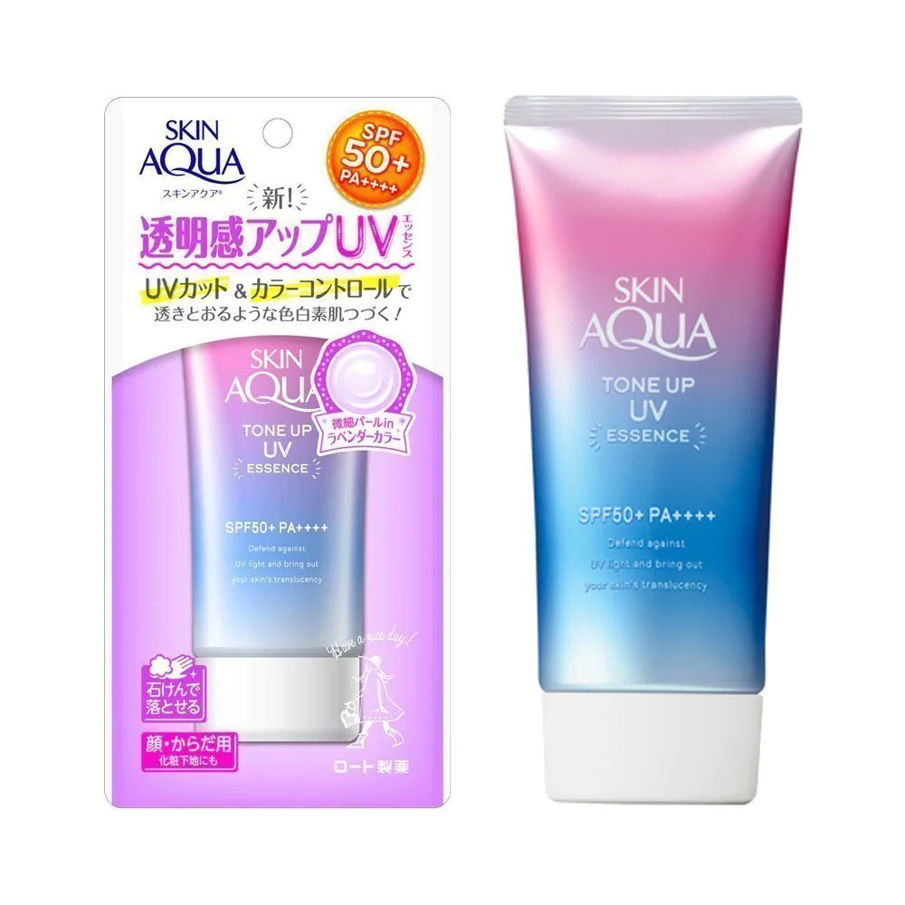 Skin Aqua Tone Up UV Essence Sunscreen SPF50+ PA++++ 80g Lavender