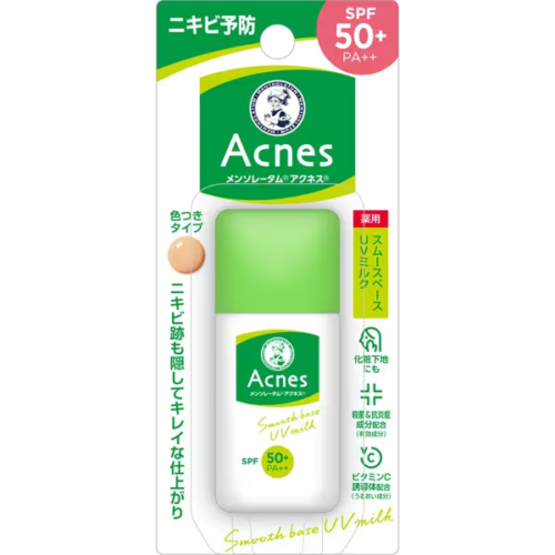Rohto Acnes Smooth Base Tinted UV Milk SPF50+ PA++ 30g
