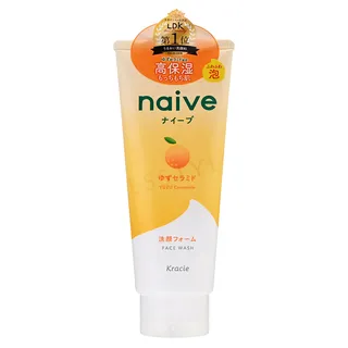 KRACIE Naive Cleansing Face Wash Foam (yuzu ceramide blend) 130g